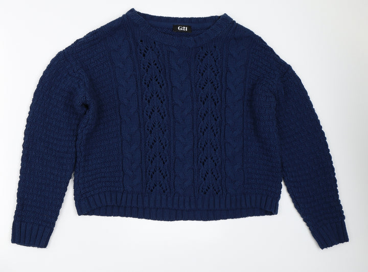 George Womens Blue Pullover Jumper Size 14