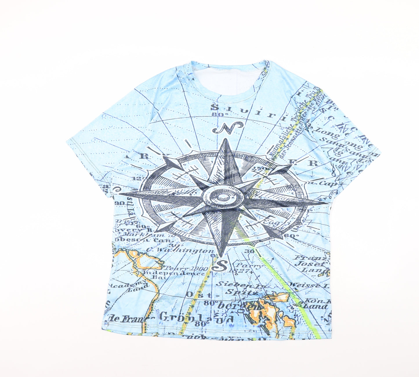 Preworn Mens Blue    T-Shirt Size XL
