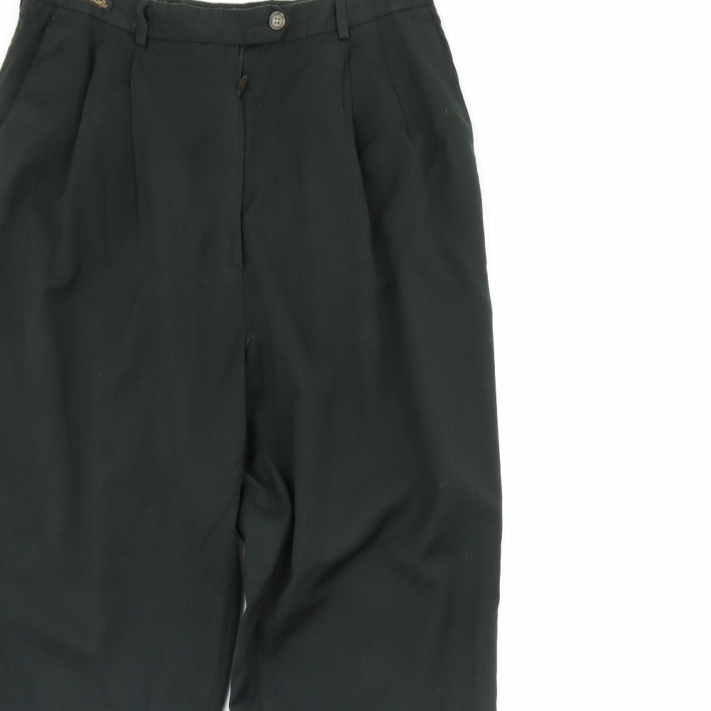 m&s Womens Green   Trousers  Size 16 L29 in