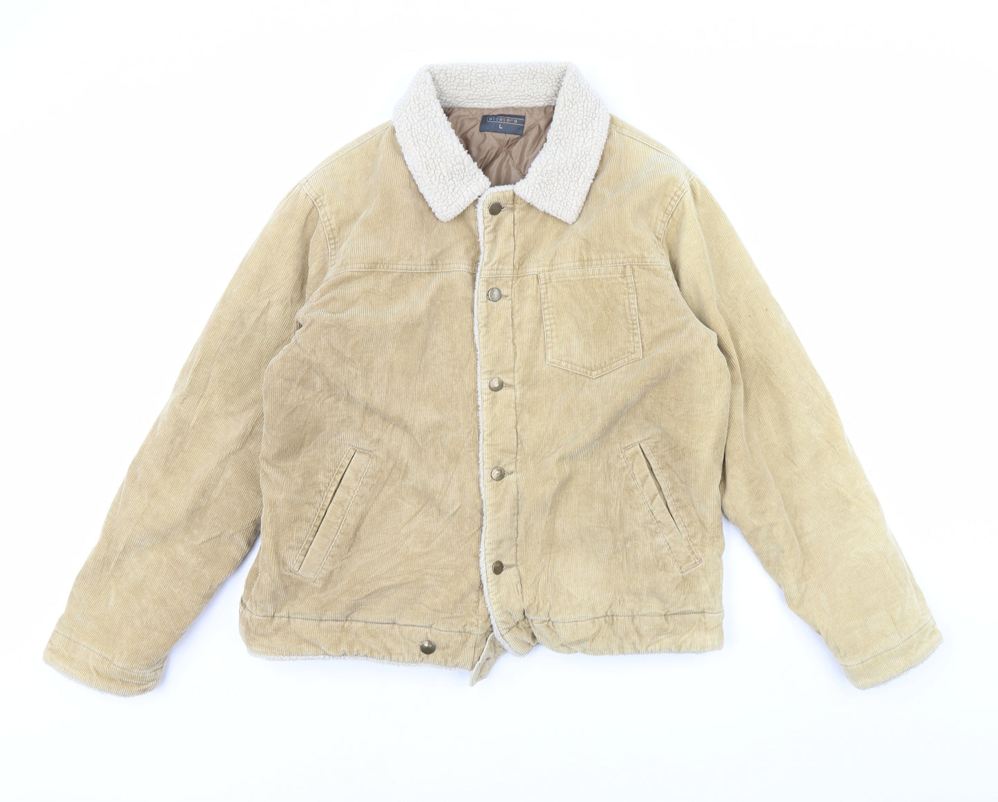 Etcetera Mens Beige  Corduroy Jacket Coat Size L