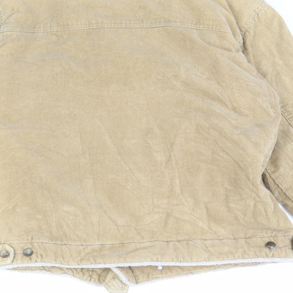 Etcetera Mens Beige  Corduroy Jacket Coat Size L