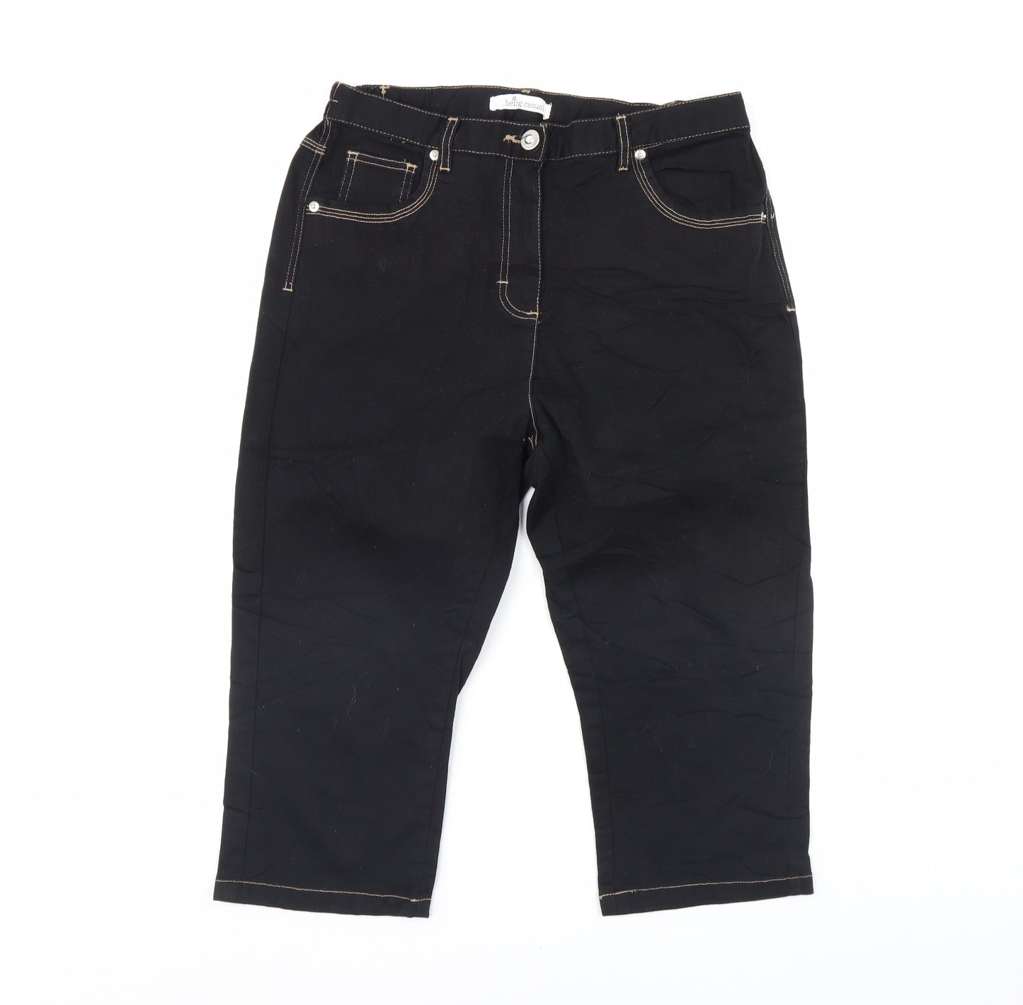 Being casual Womens Black   Bermuda Shorts Size 14