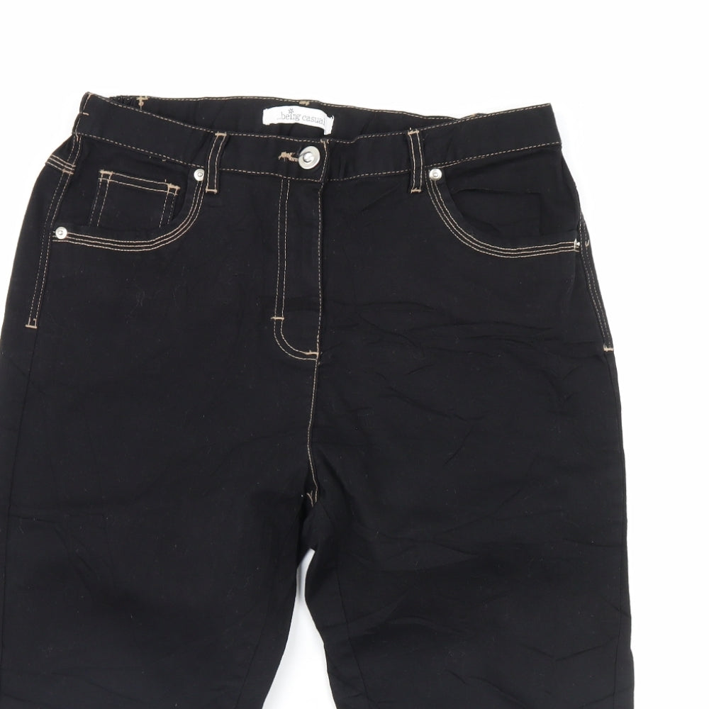Being casual Womens Black   Bermuda Shorts Size 14