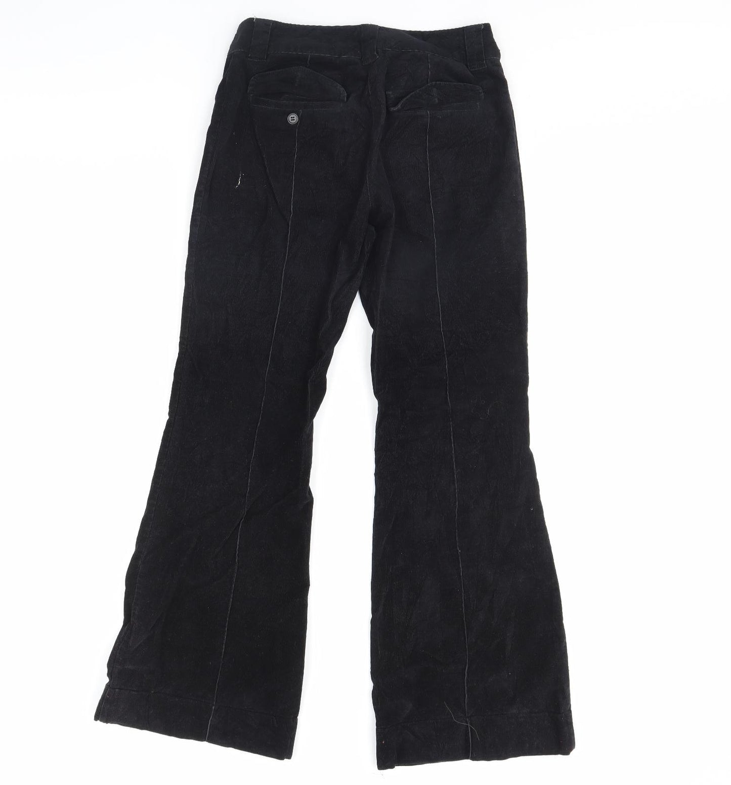 NEXT Womens Black  Corduroy Trousers  Size 8 L31 in