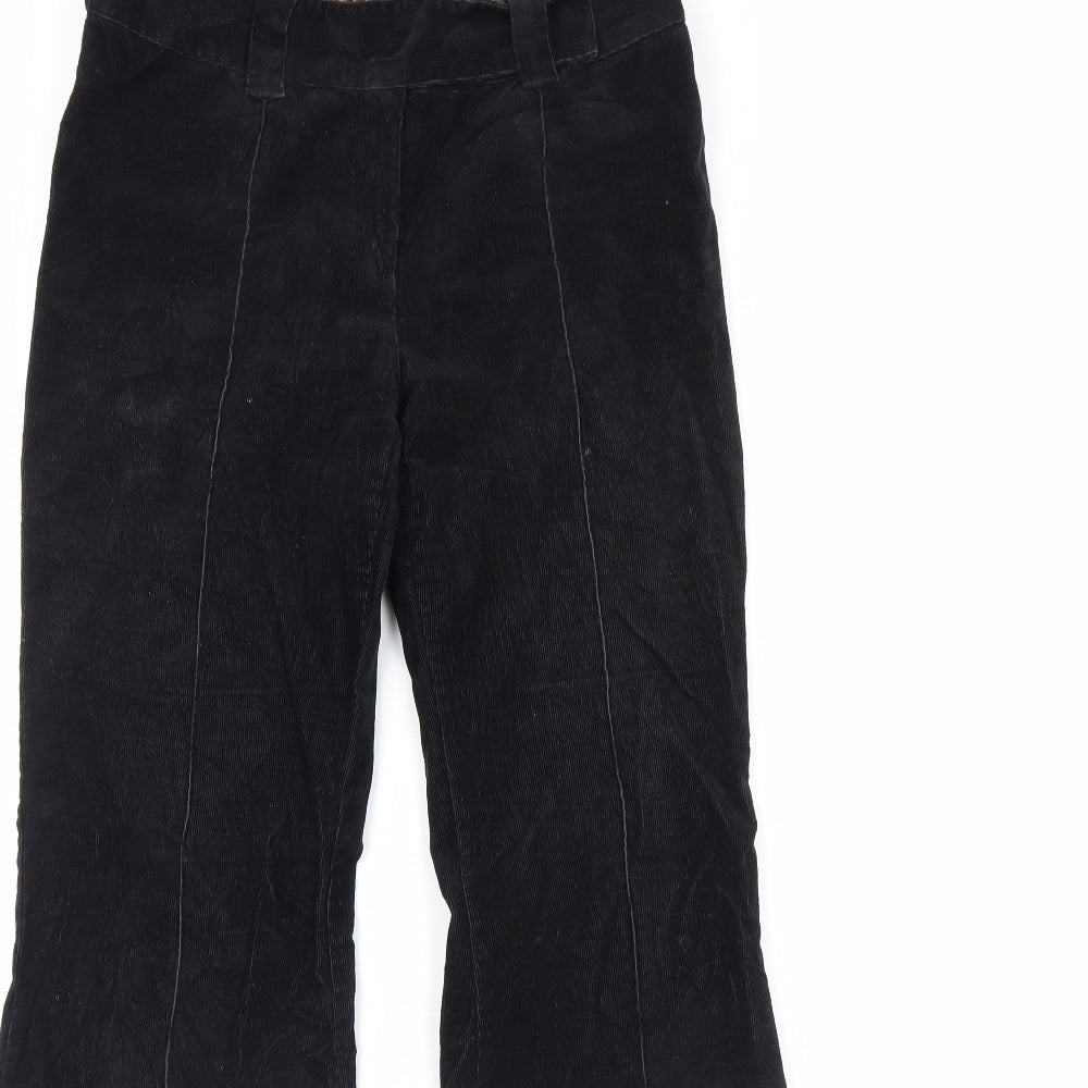 NEXT Womens Black  Corduroy Trousers  Size 8 L31 in