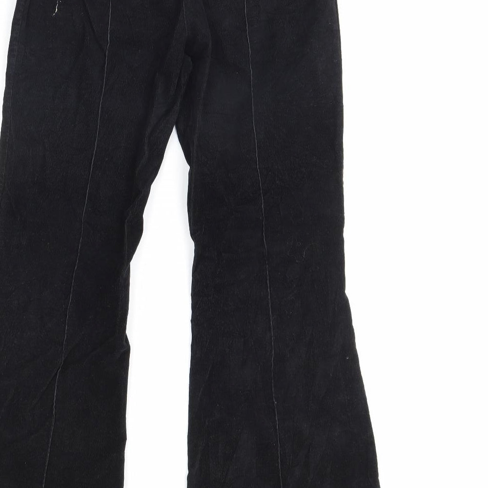 NEXT Womens Black  Corduroy Trousers  Size 8 L31 in
