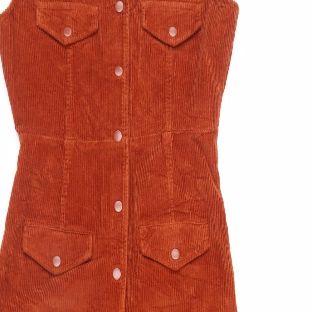 ASOS Womens Orange  Corduroy A-Line  Size 12
