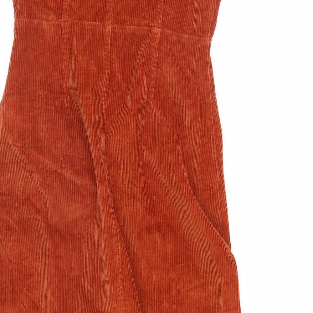 ASOS Womens Orange  Corduroy A-Line  Size 12