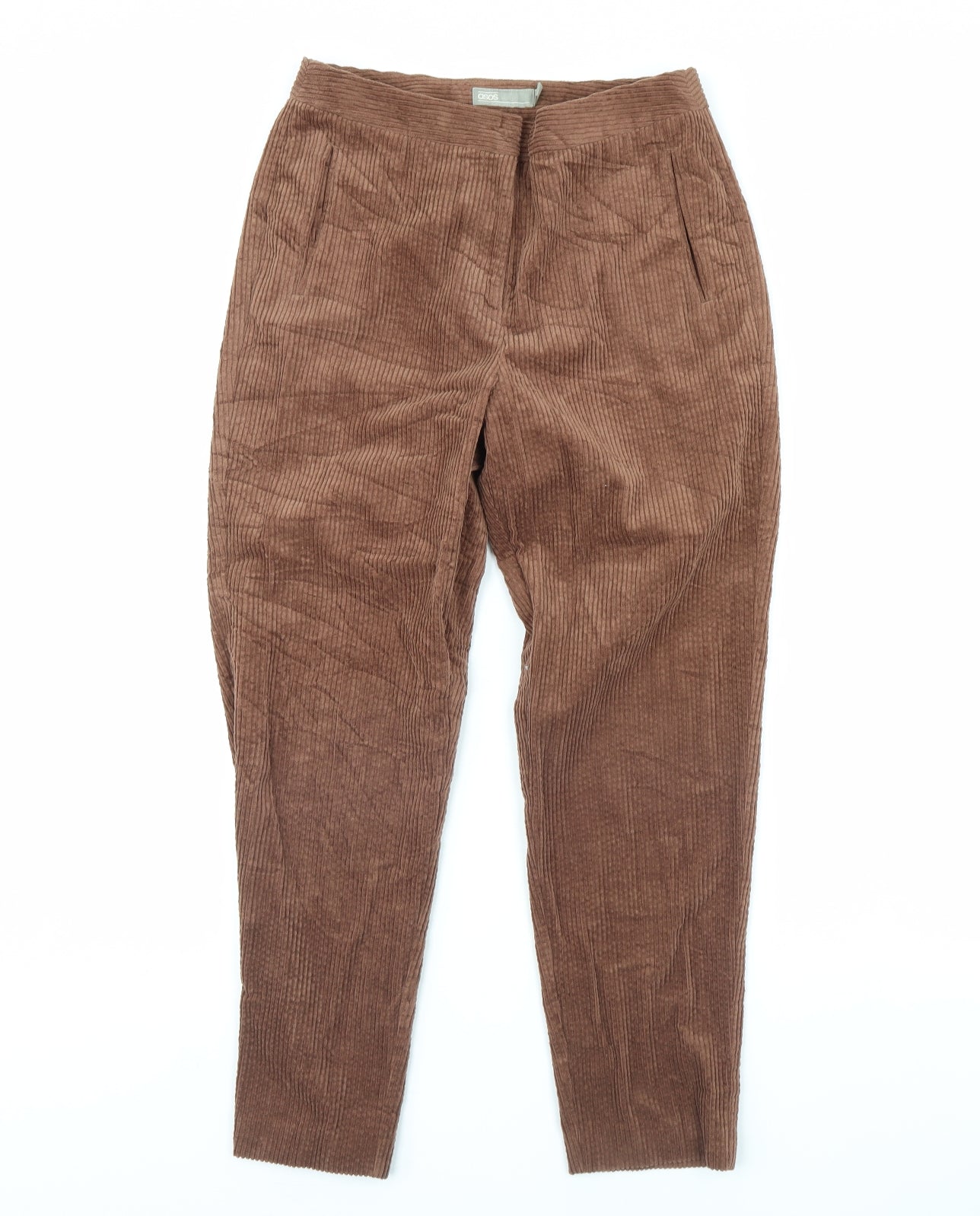 ASOS Womens Brown  Corduroy Trousers  Size 10 L28 in