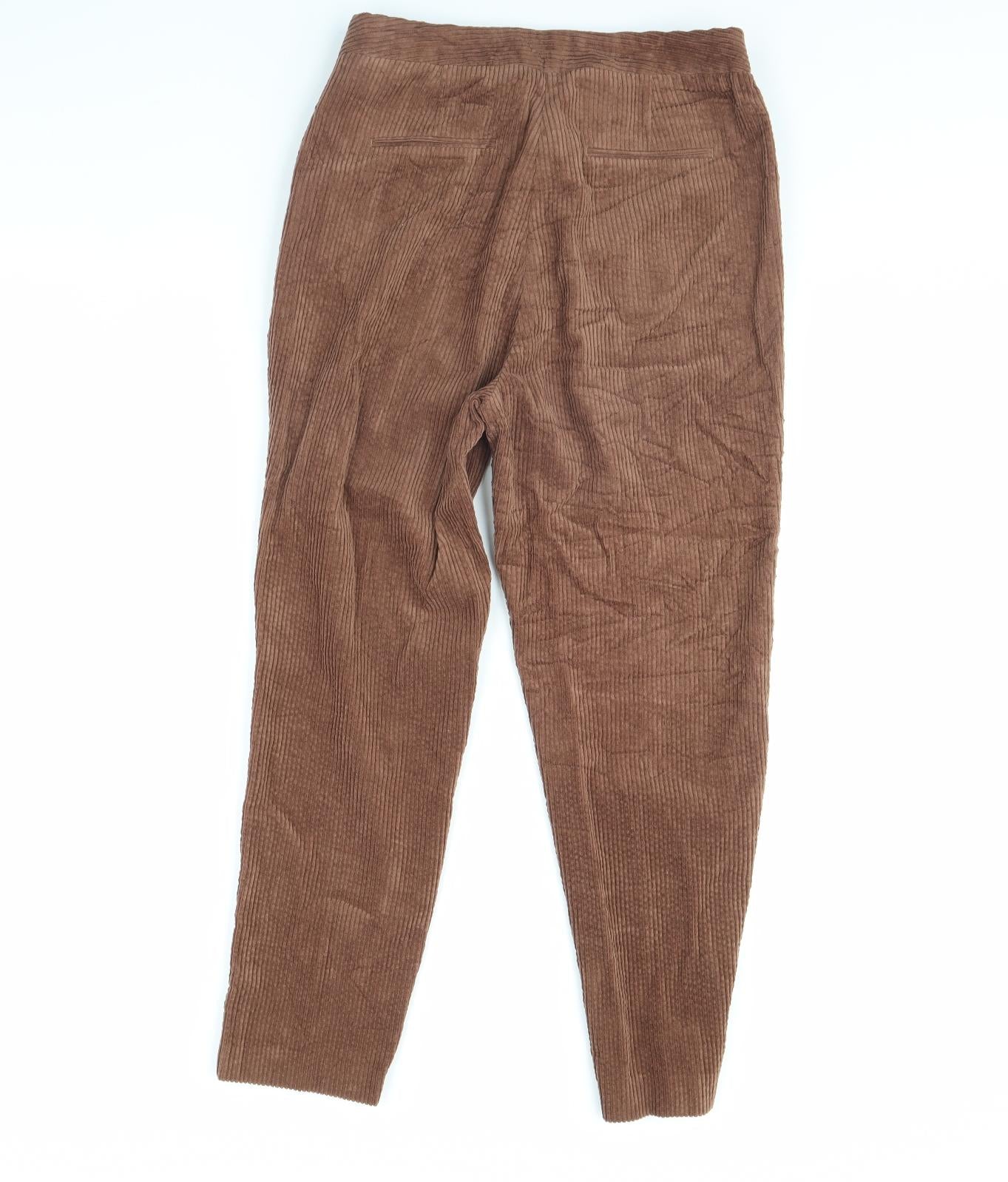 ASOS Womens Brown  Corduroy Trousers  Size 10 L28 in