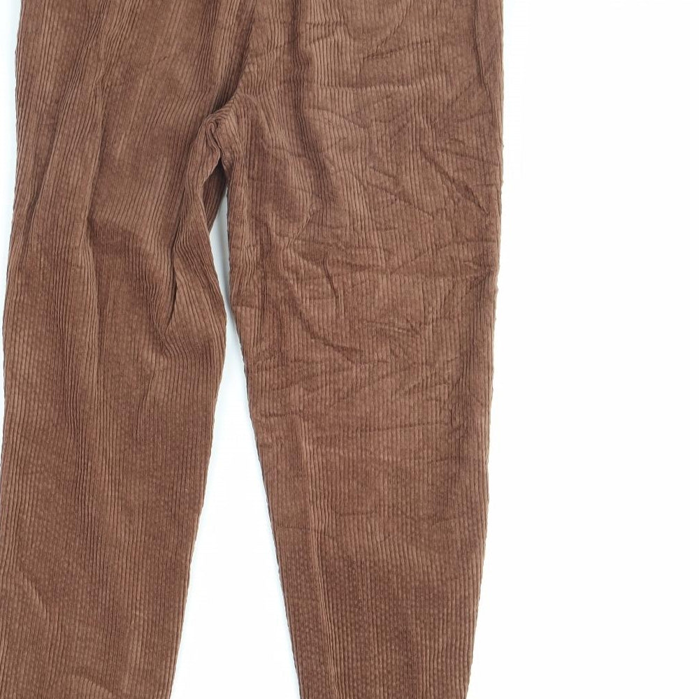 ASOS Womens Brown  Corduroy Trousers  Size 10 L28 in