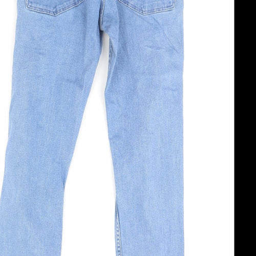Preworn Womens Blue  Denim Straight Jeans Size 32 in L32 in