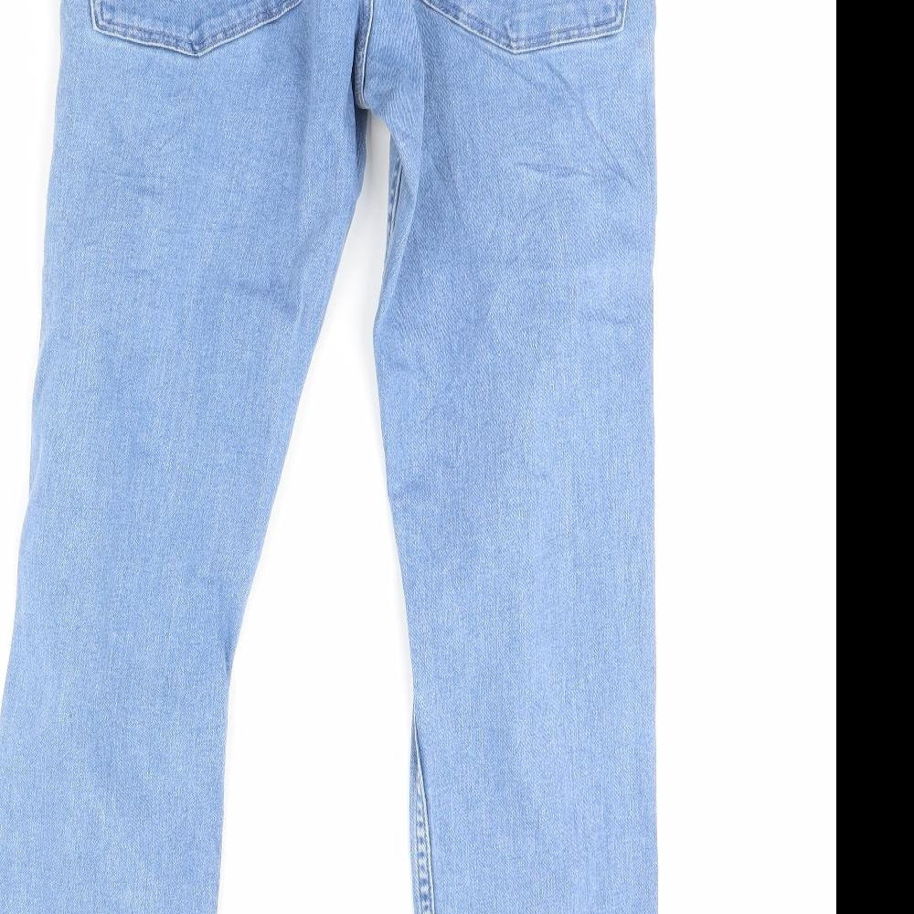 Preworn Womens Blue  Denim Straight Jeans Size 32 in L32 in