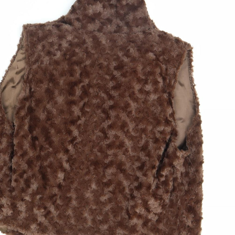 Preworn Womens Brown   Gilet Jacket Size S