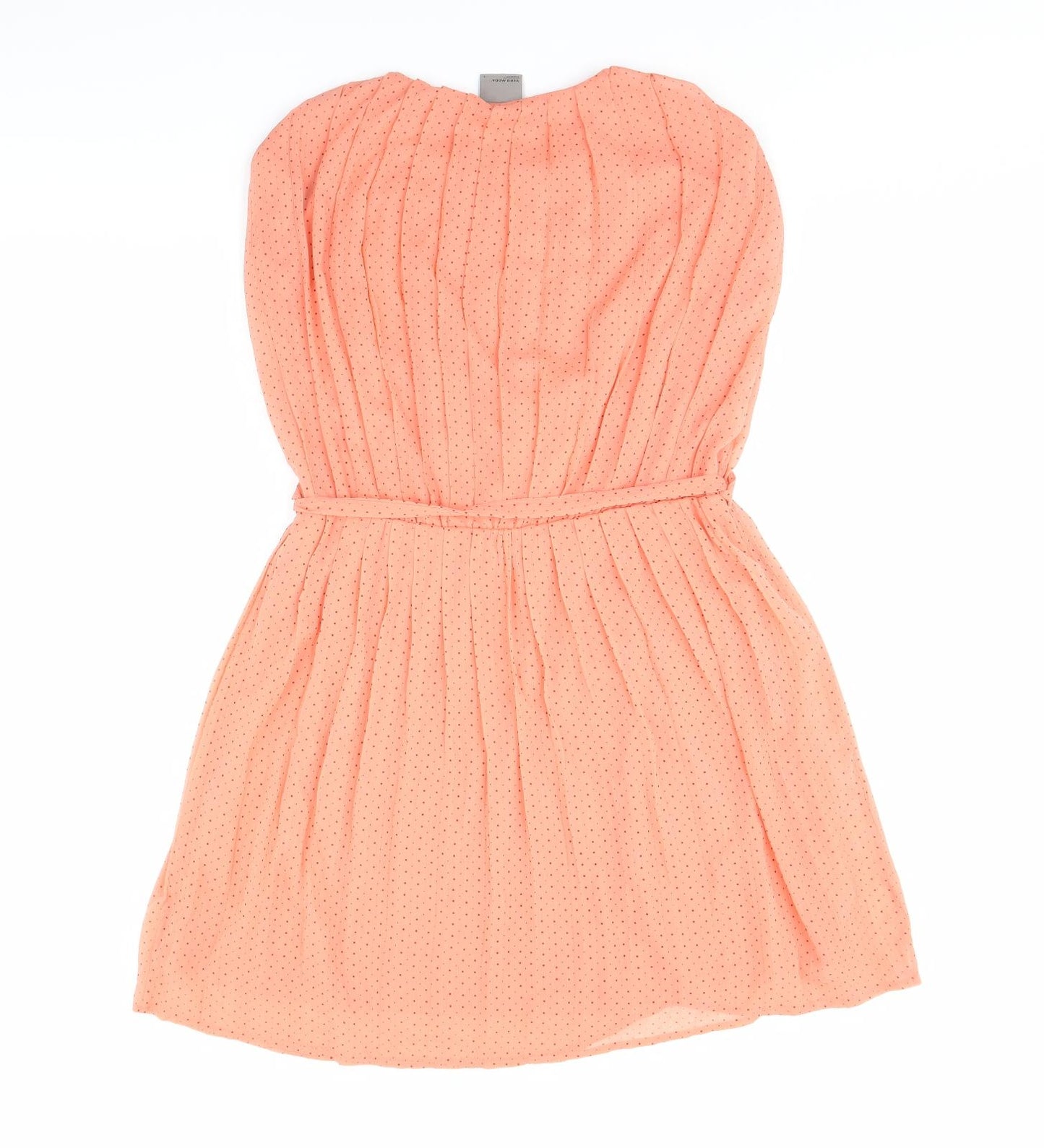 Vera Moda Womens Orange Polka Dot  Fit & Flare  Size S