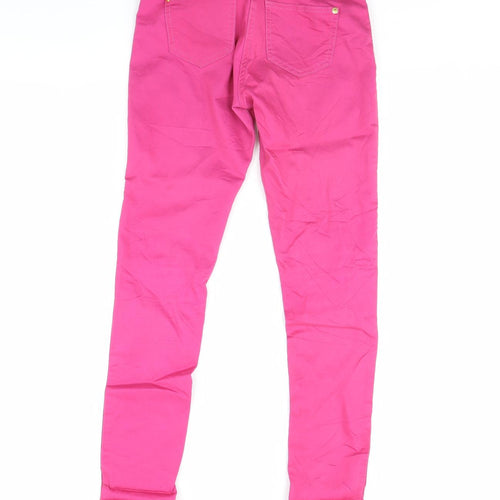 love 2 laugh Womens Pink  Denim Skinny Jeans Size 26 in L29 in