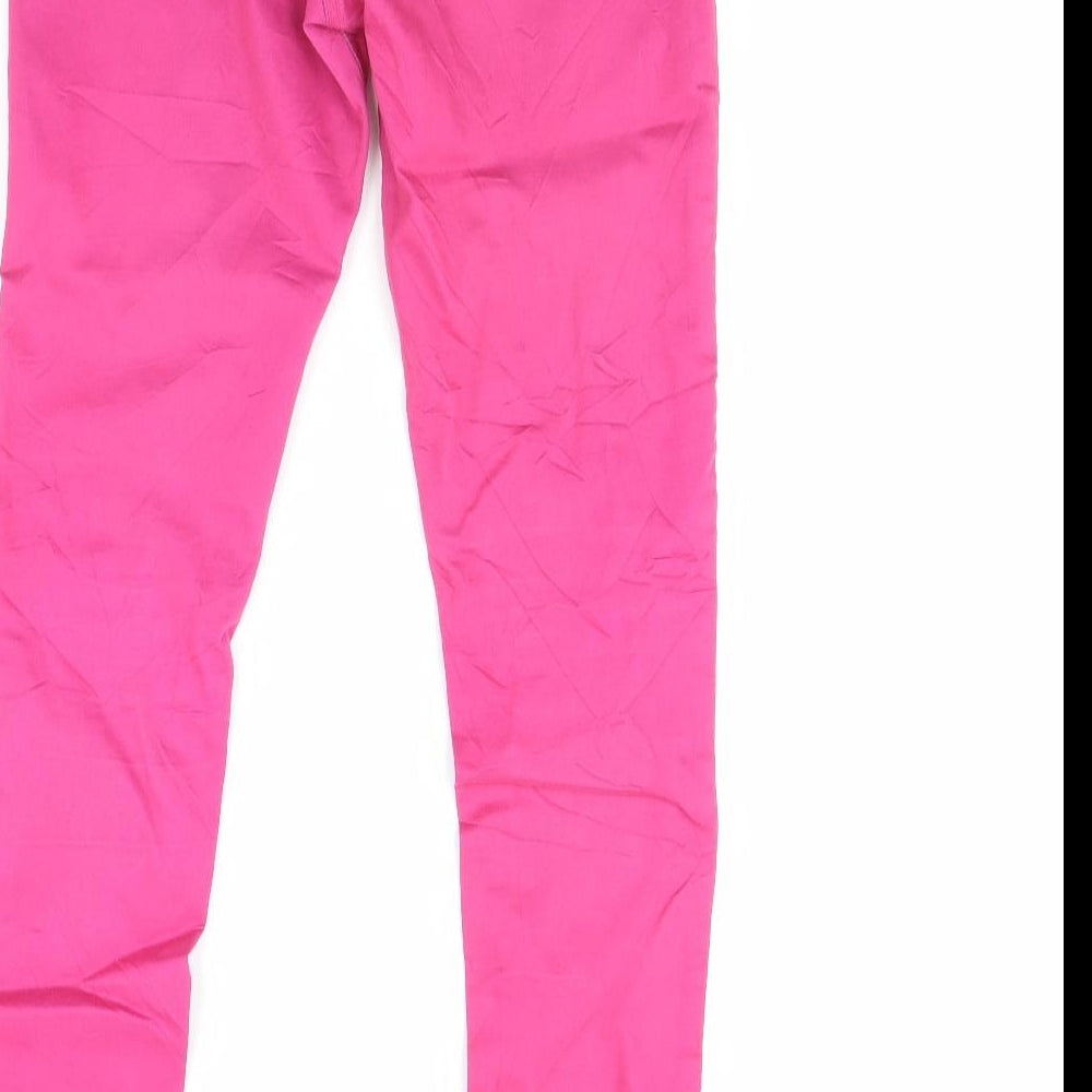 love 2 laugh Womens Pink  Denim Skinny Jeans Size 26 in L29 in