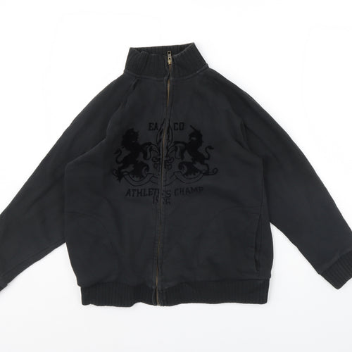 Blue Base Womens Black  Rayon Jacket  Size S