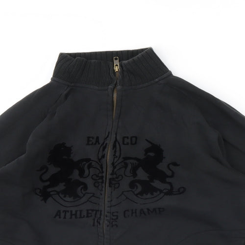 Blue Base Womens Black  Rayon Jacket  Size S