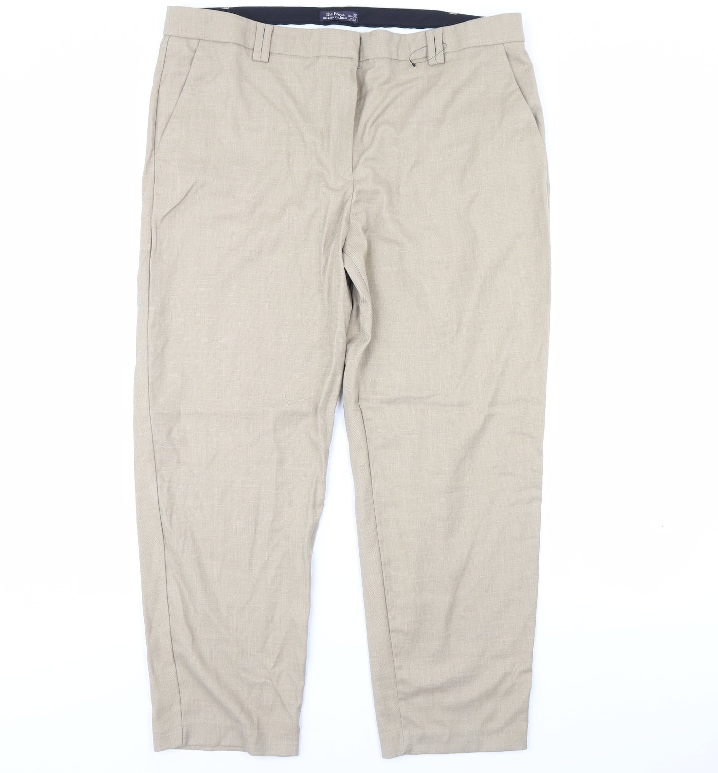 m&s Womens Beige   Trousers  Size 20 L30 in