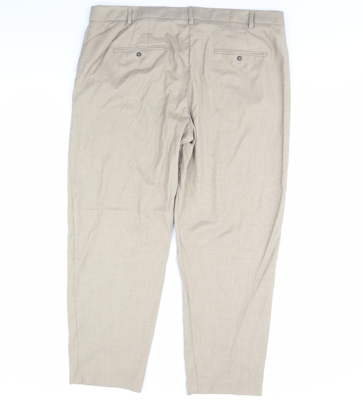 m&s Womens Beige   Trousers  Size 20 L30 in