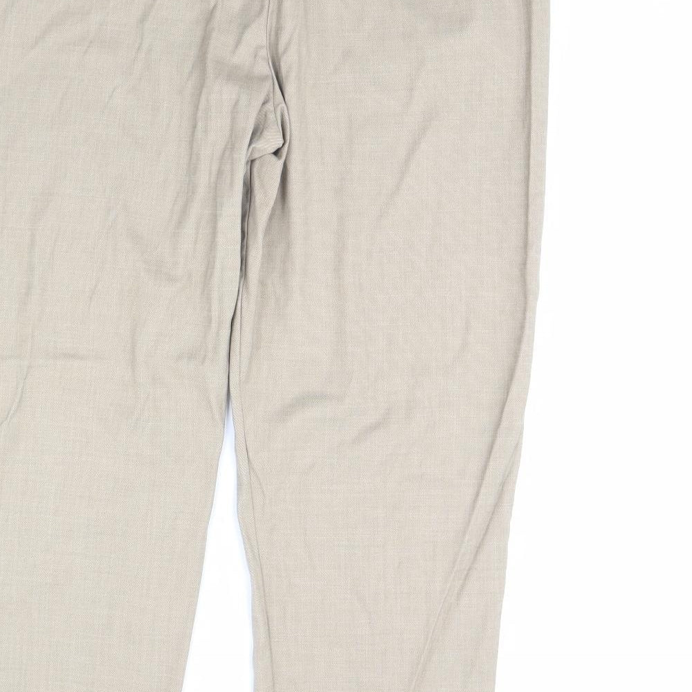 m&s Womens Beige   Trousers  Size 20 L30 in