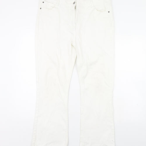 Papaya Womens White  Denim Straight Jeans Size 18 L30 in