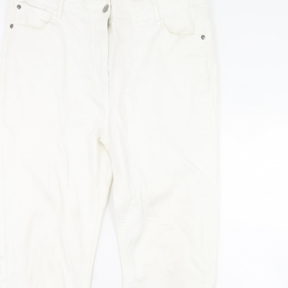 Papaya Womens White  Denim Straight Jeans Size 18 L30 in