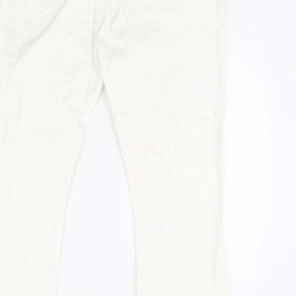 Papaya Womens White  Denim Straight Jeans Size 18 L30 in