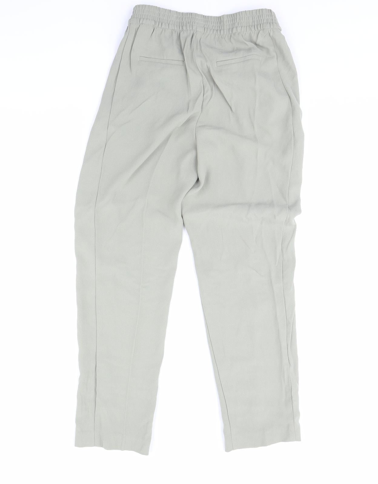 m&s Womens Green   Trousers  Size 8 L29 in