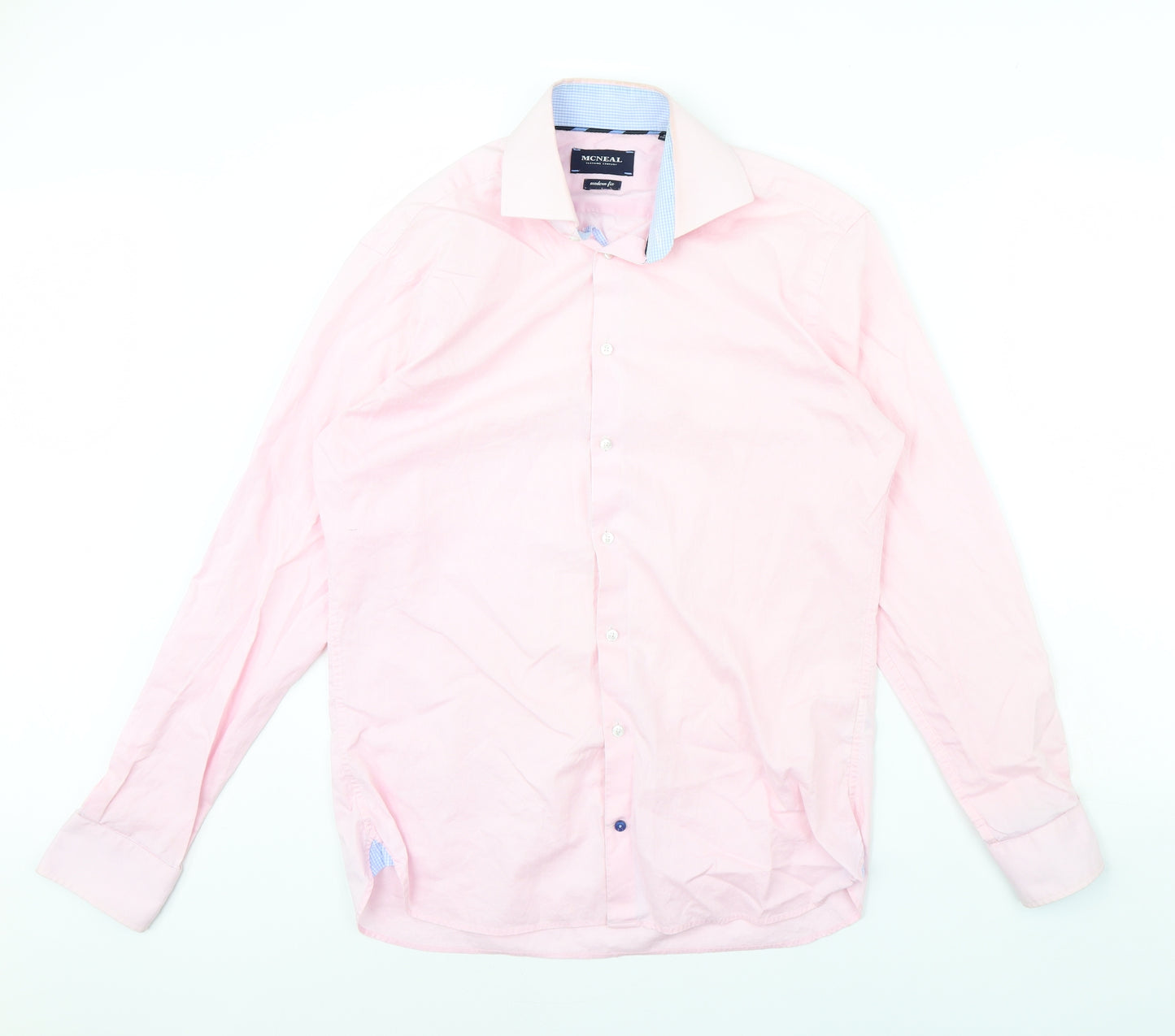 MCNEAL Mens Pink    Dress Shirt Size M