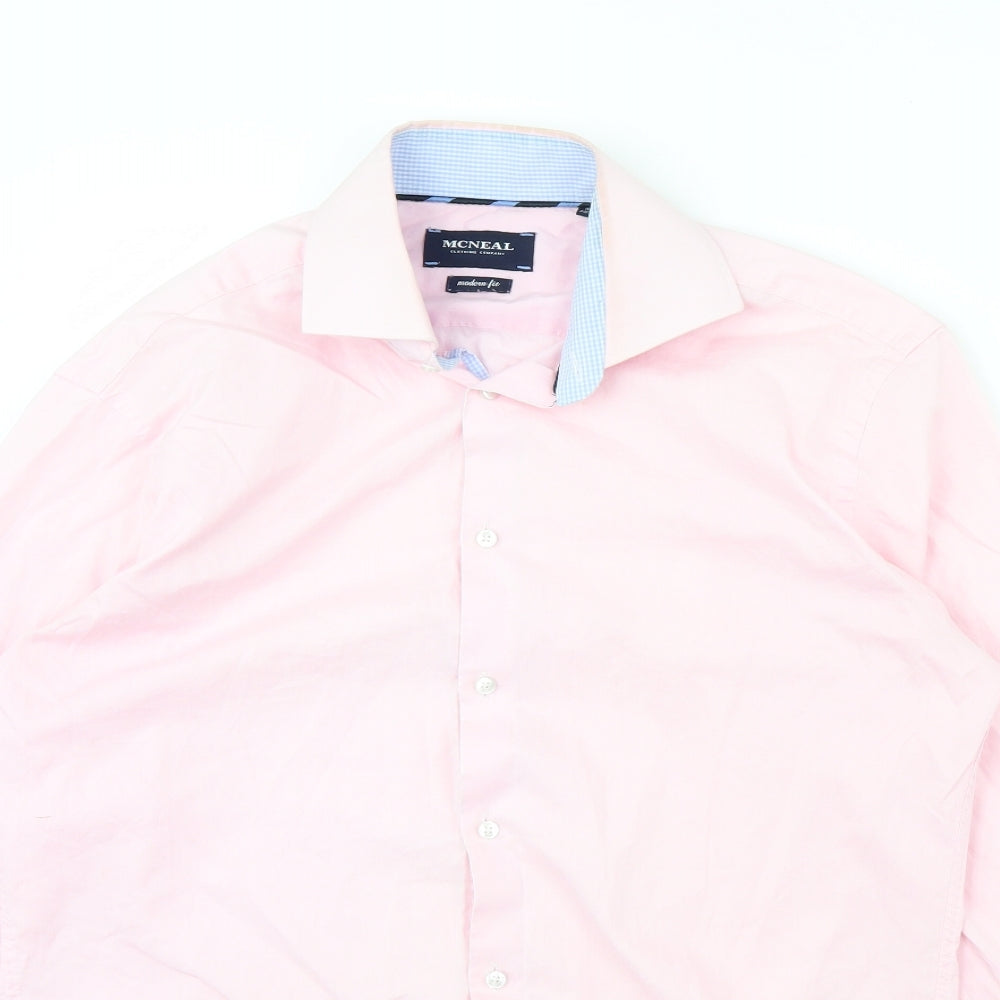 MCNEAL Mens Pink    Dress Shirt Size M