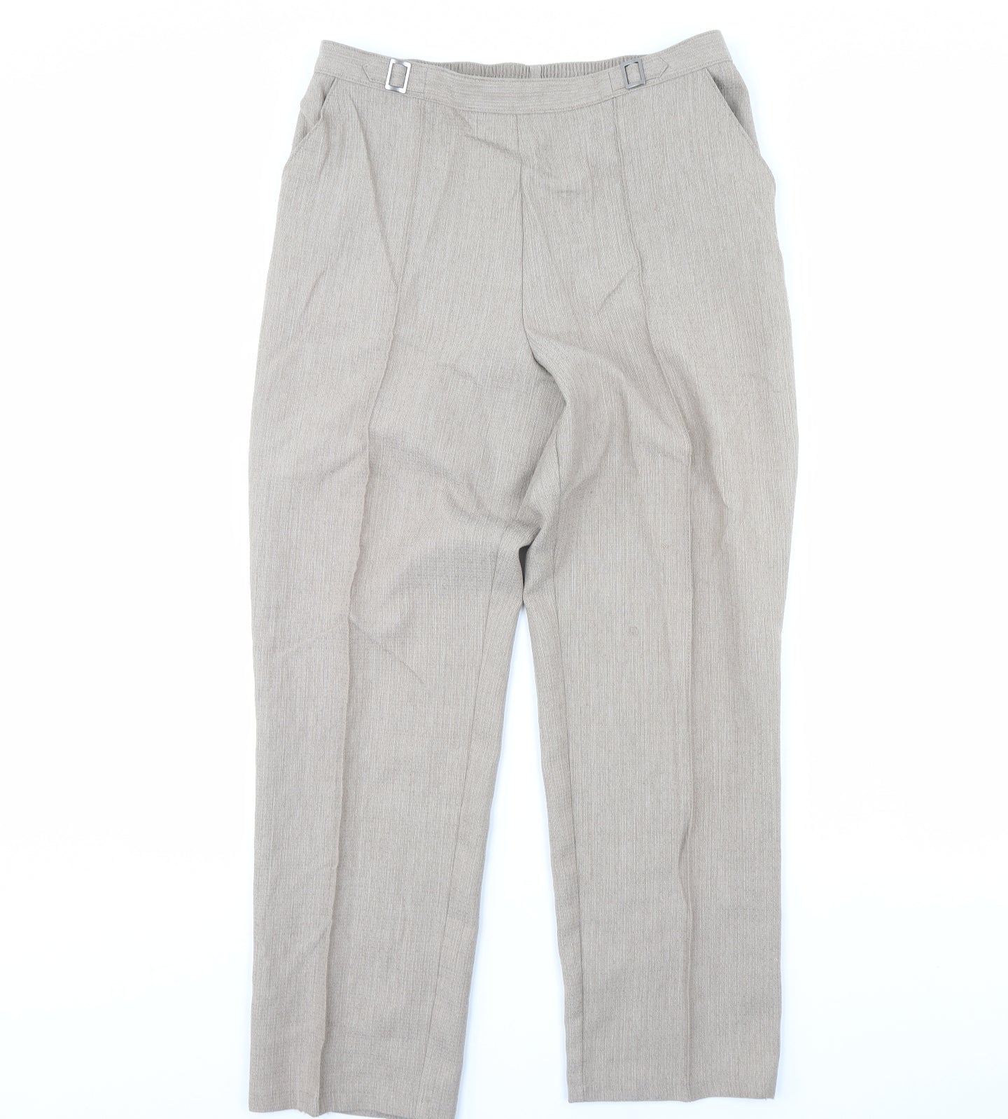 m&s Womens Beige   Trousers  Size 14 L30 in