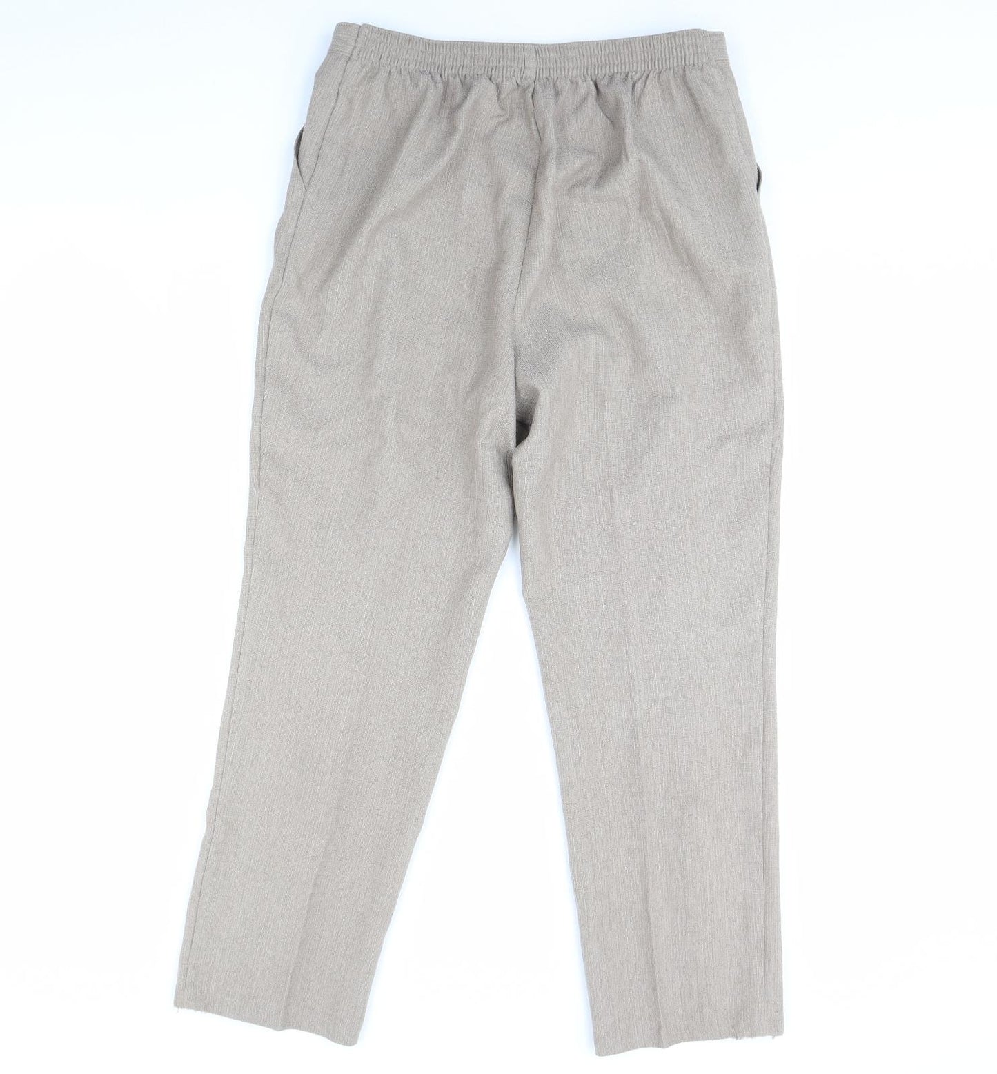 m&s Womens Beige   Trousers  Size 14 L30 in