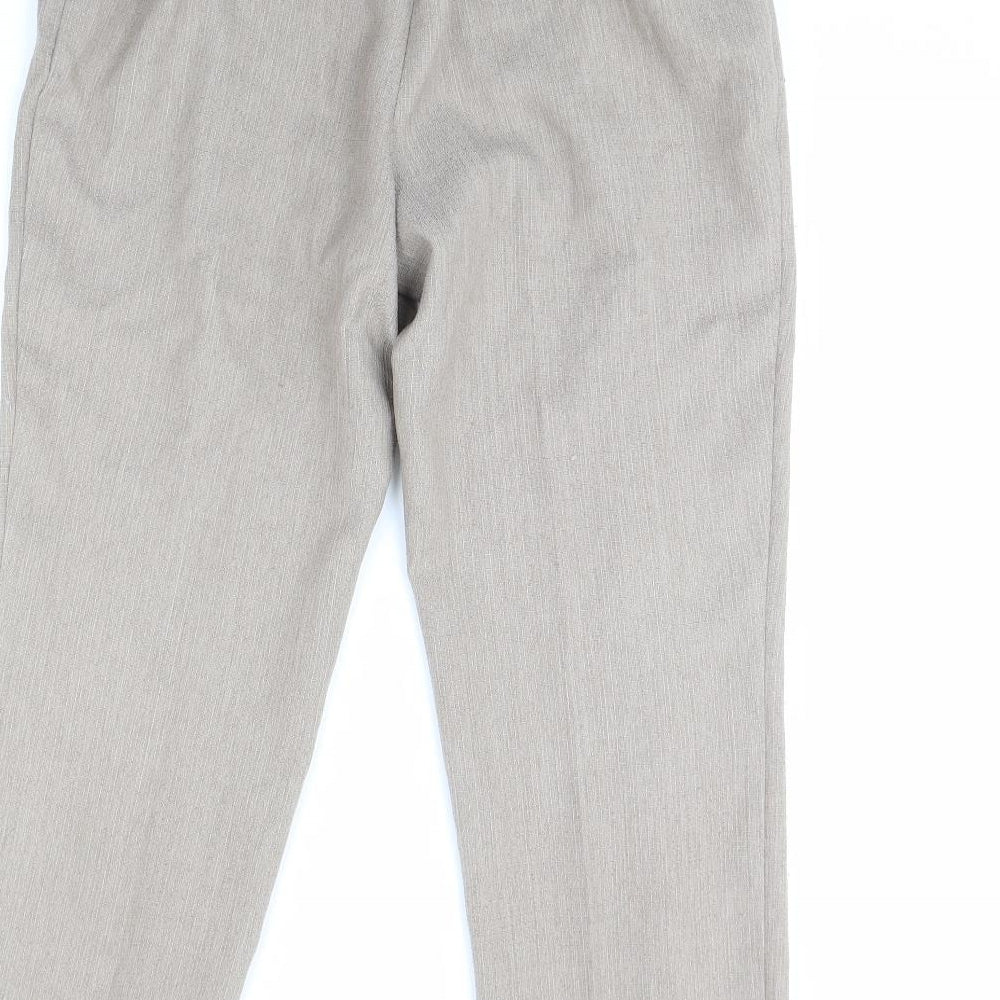 m&s Womens Beige   Trousers  Size 14 L30 in