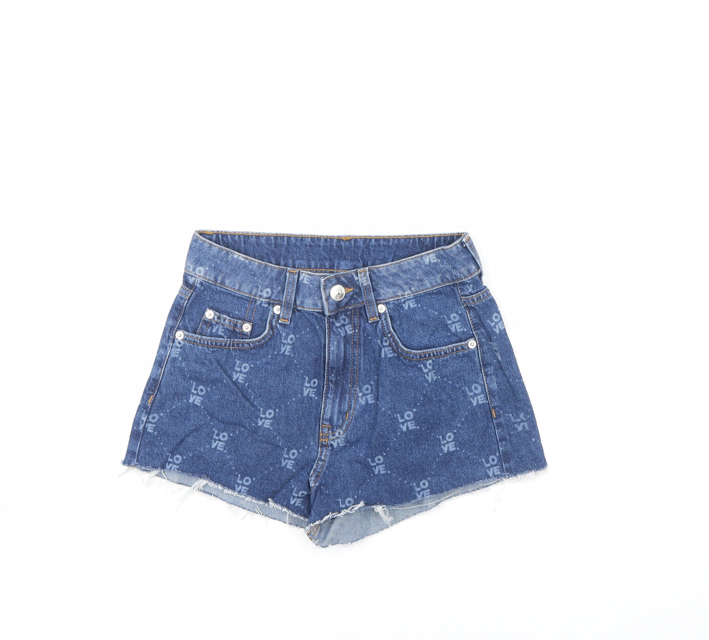 Divided Womens Blue  Denim Cut-Off Shorts Size 6
