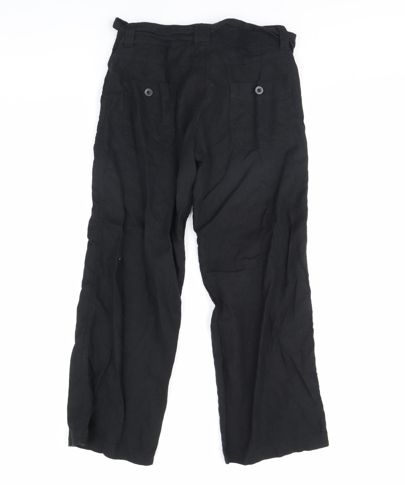 m&s Womens Black   Trousers  Size 10 L30 in