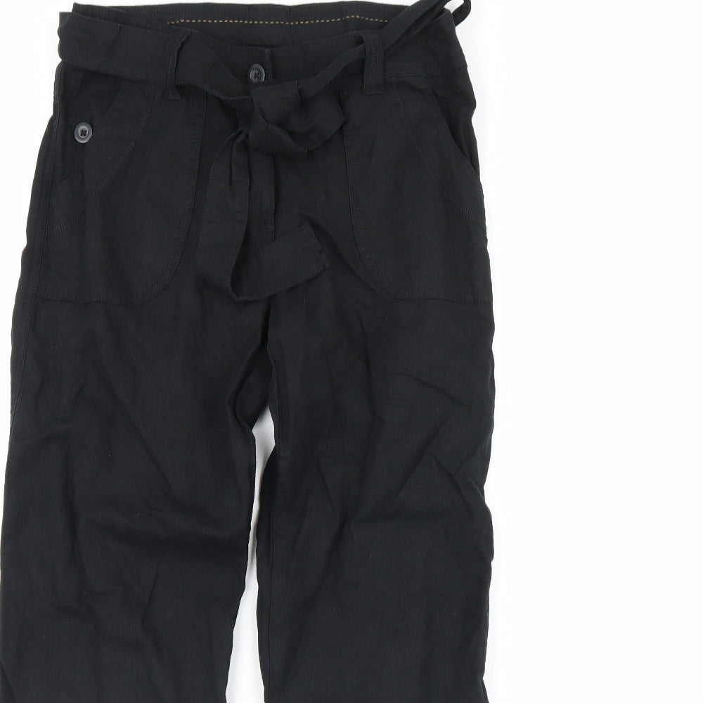 m&s Womens Black   Trousers  Size 10 L30 in