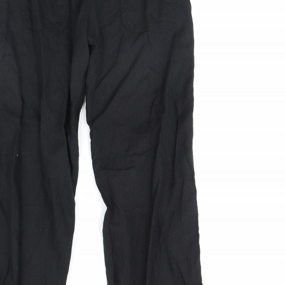 m&s Womens Black   Trousers  Size 10 L30 in