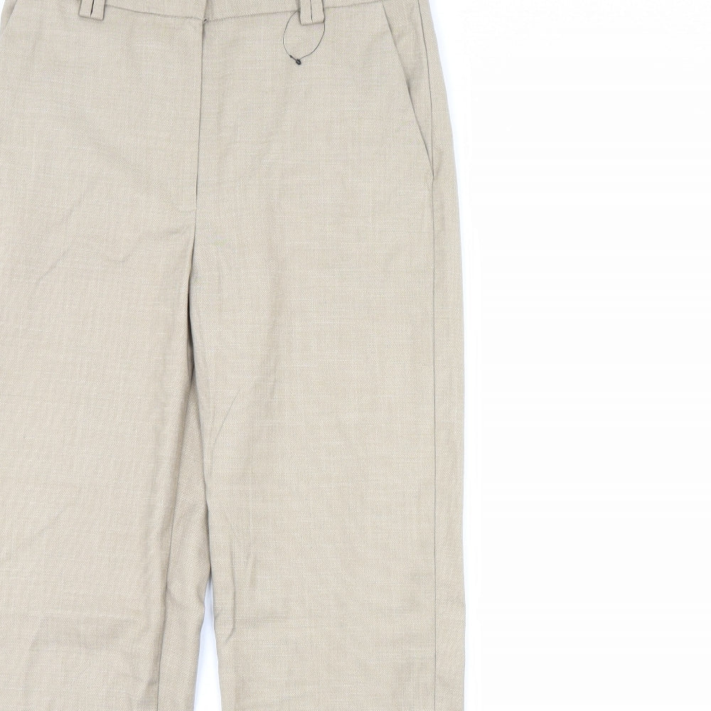 m&s Womens Beige   Dress Pants Trousers Size 10 L30 in