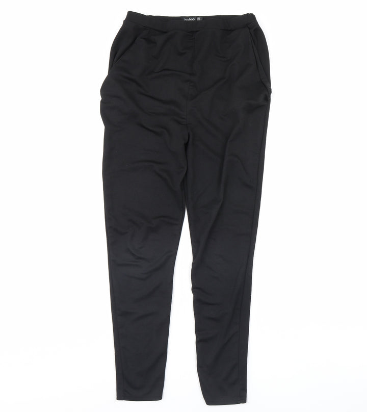 Boohoo Womens Black Dress Pants Trousers Size 8 L29 in