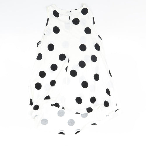 ASOS Womens White Polka Dot  Basic Tank Size 8