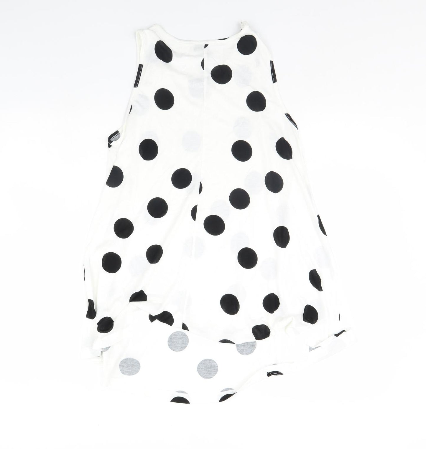 ASOS Womens White Polka Dot  Basic Tank Size 8