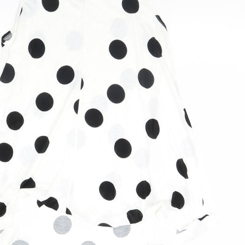 ASOS Womens White Polka Dot  Basic Tank Size 8