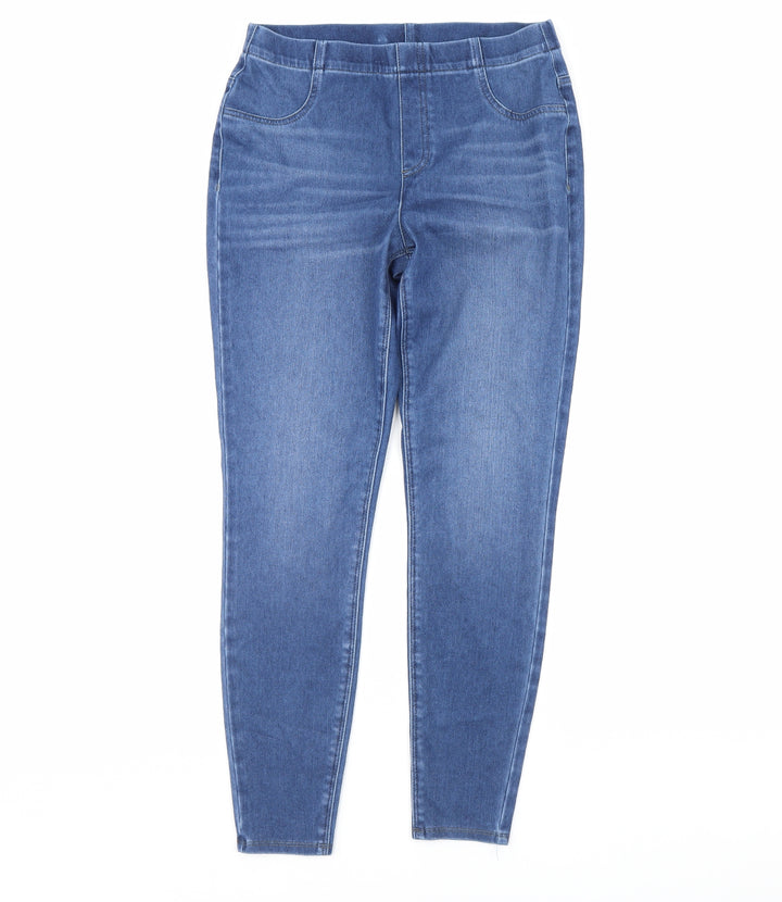 Preworn Womens Blue  Denim Skinny Jeans Size 30 in L29 in