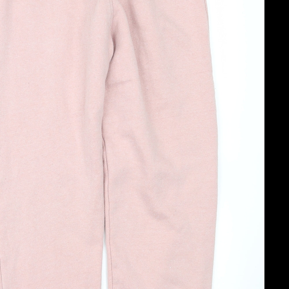 PRETTYLITTLETHING Womens Pink   Sweatpants Trousers Size 6 L24 in
