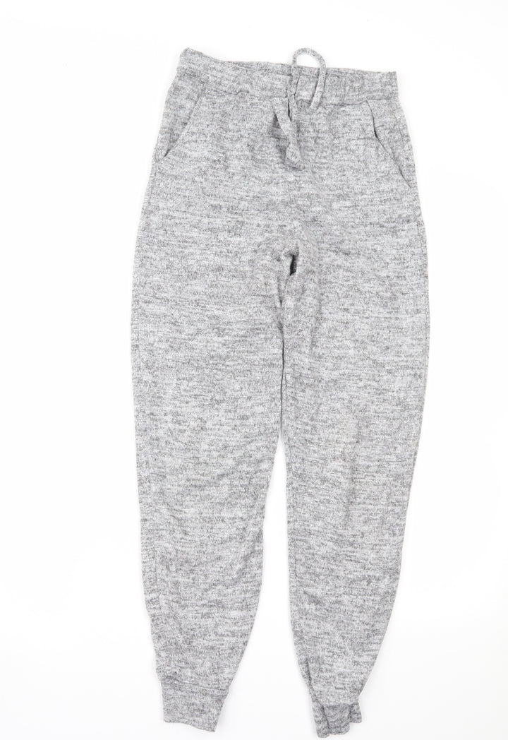 PRETTYLITTLETHING Womens Grey   Snow Pants Trousers Size 8 L26 in