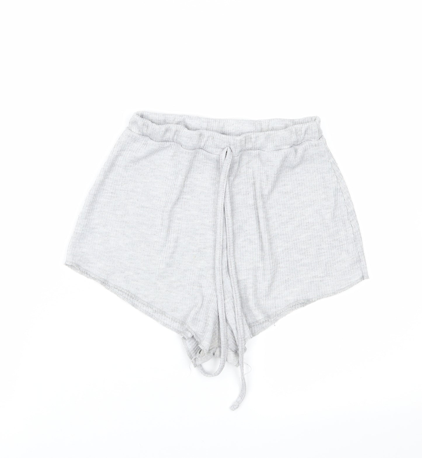 PRETTYLITTLETHING Womens Grey   Hot Pants Shorts Size 10