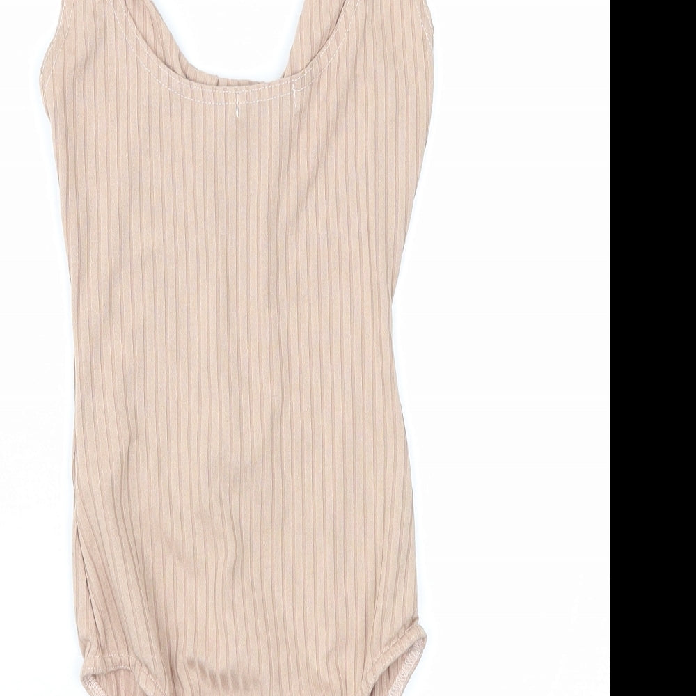 PRETTYLITTLETHING Womens Pink   Bodysuit One-Piece Size 8
