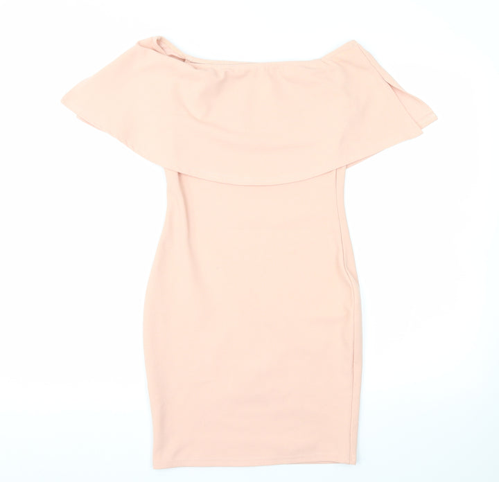 PRETTYLITTLETHING Womens Pink A-Line Size 8